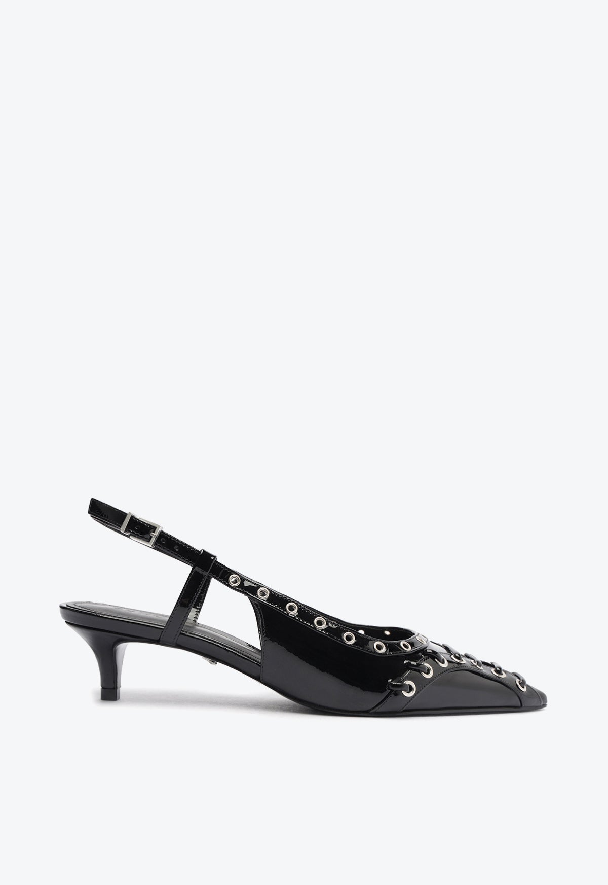 Schutz Shoes Ruth Mid Patent Leather Pump
