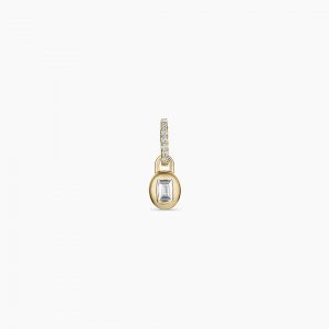 Gorjana 14K Lab Grown Diamond Petite Oval Charm