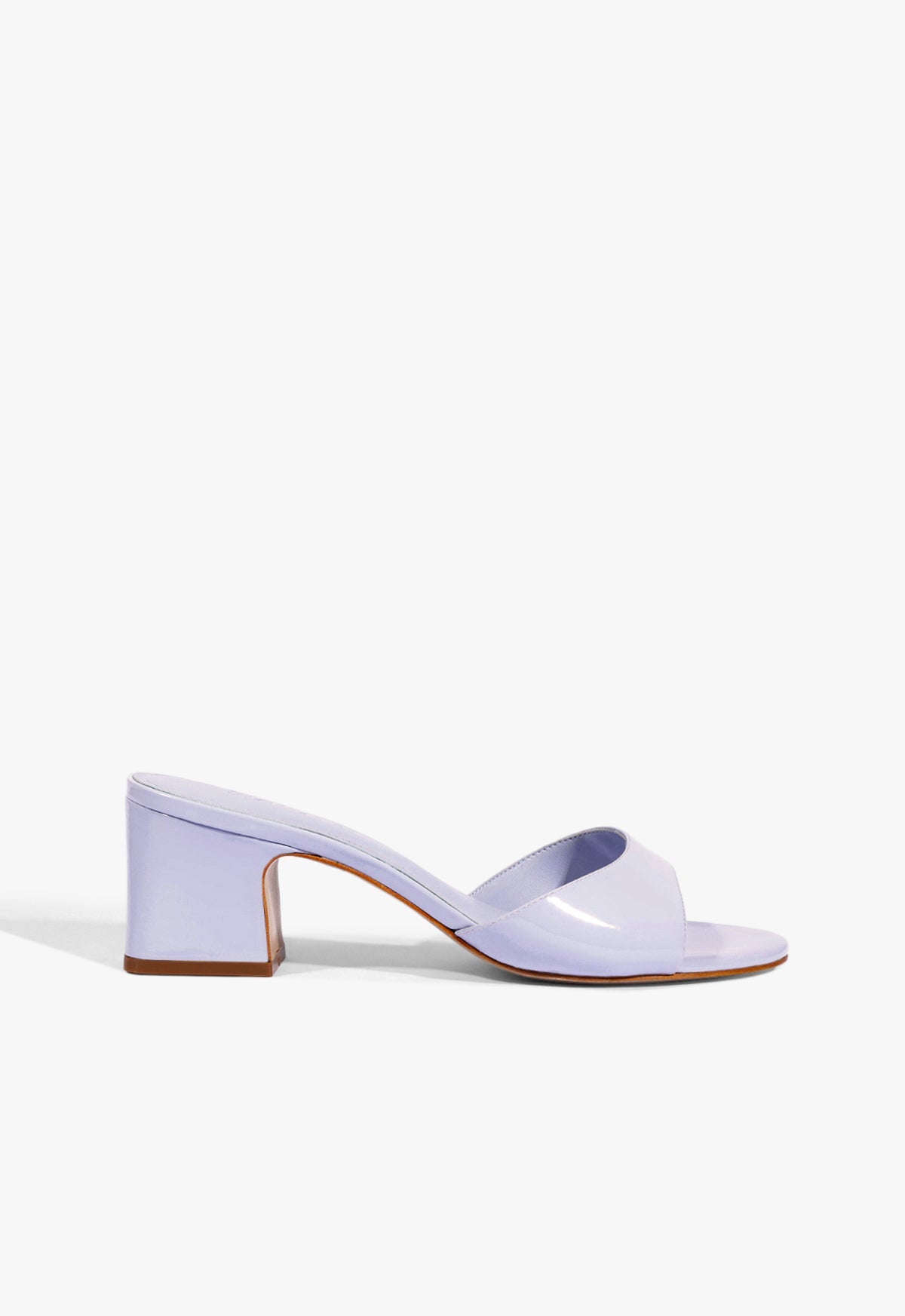 Schutz Shoes Harriet Mid Mule Patent Sandal