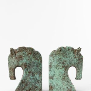 McGee & Co Aged Patina Horse Bookends (Set of 2)