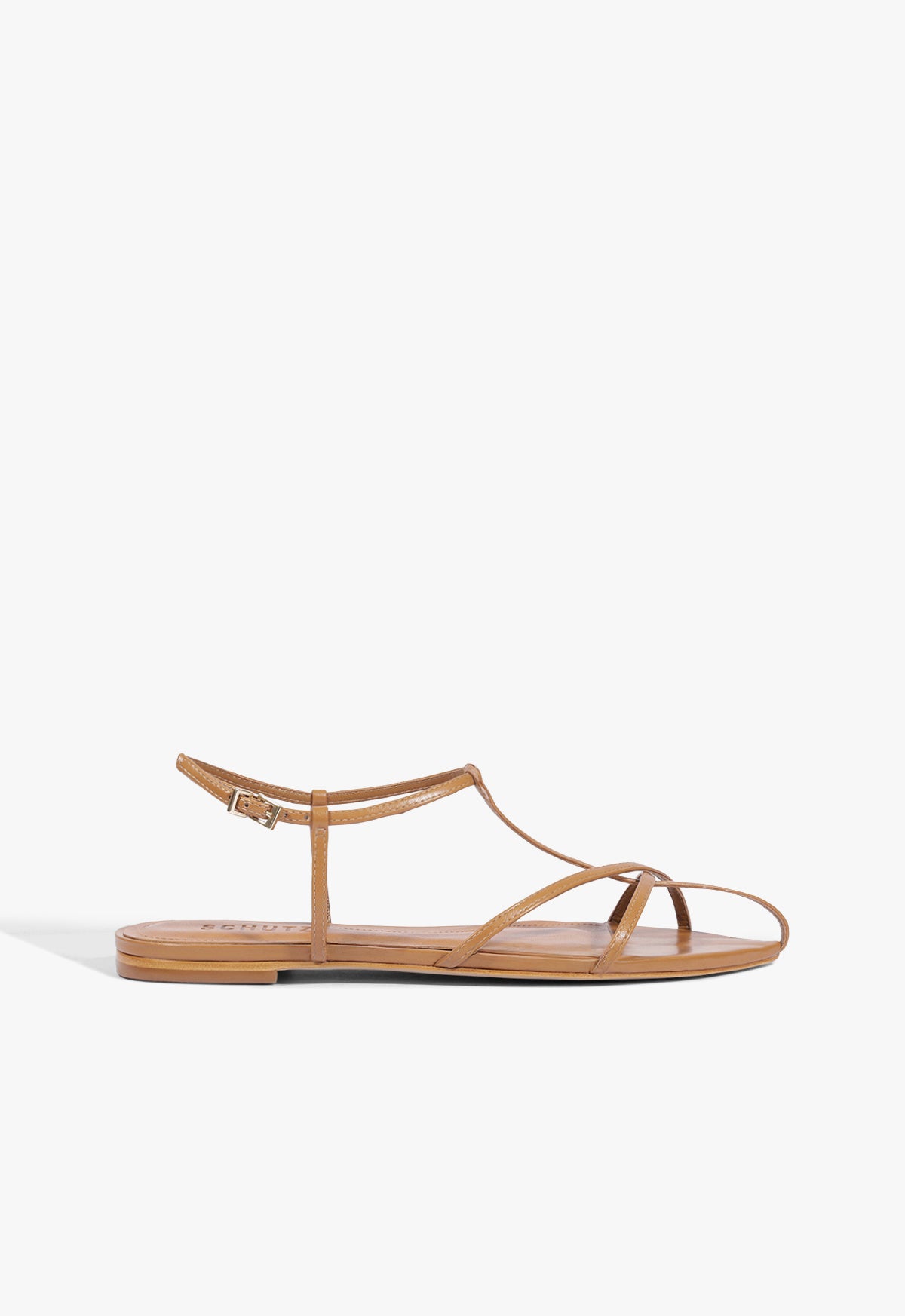 Schutz Shoes Lowen Leather Flat Sandal