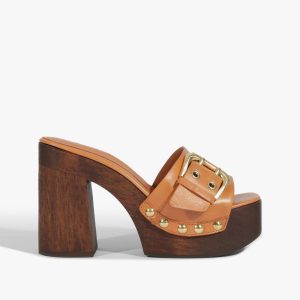 Schutz Shoes Irie Platform Leather Sandal