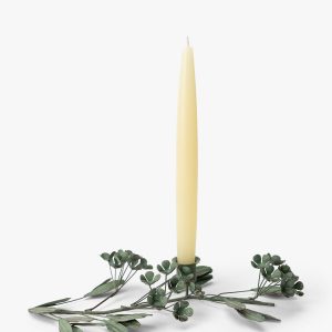 McGee & Co Green Floral Taper Holder
