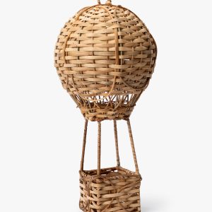 McGee & Co Hand-Woven Rattan Hot Air Balloon