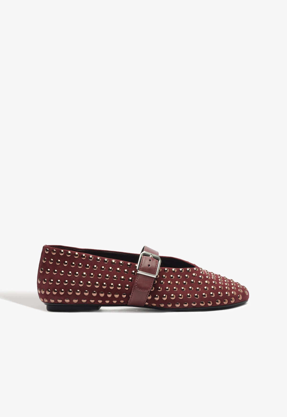 Schutz Shoes Eiza Shine Suede Flat