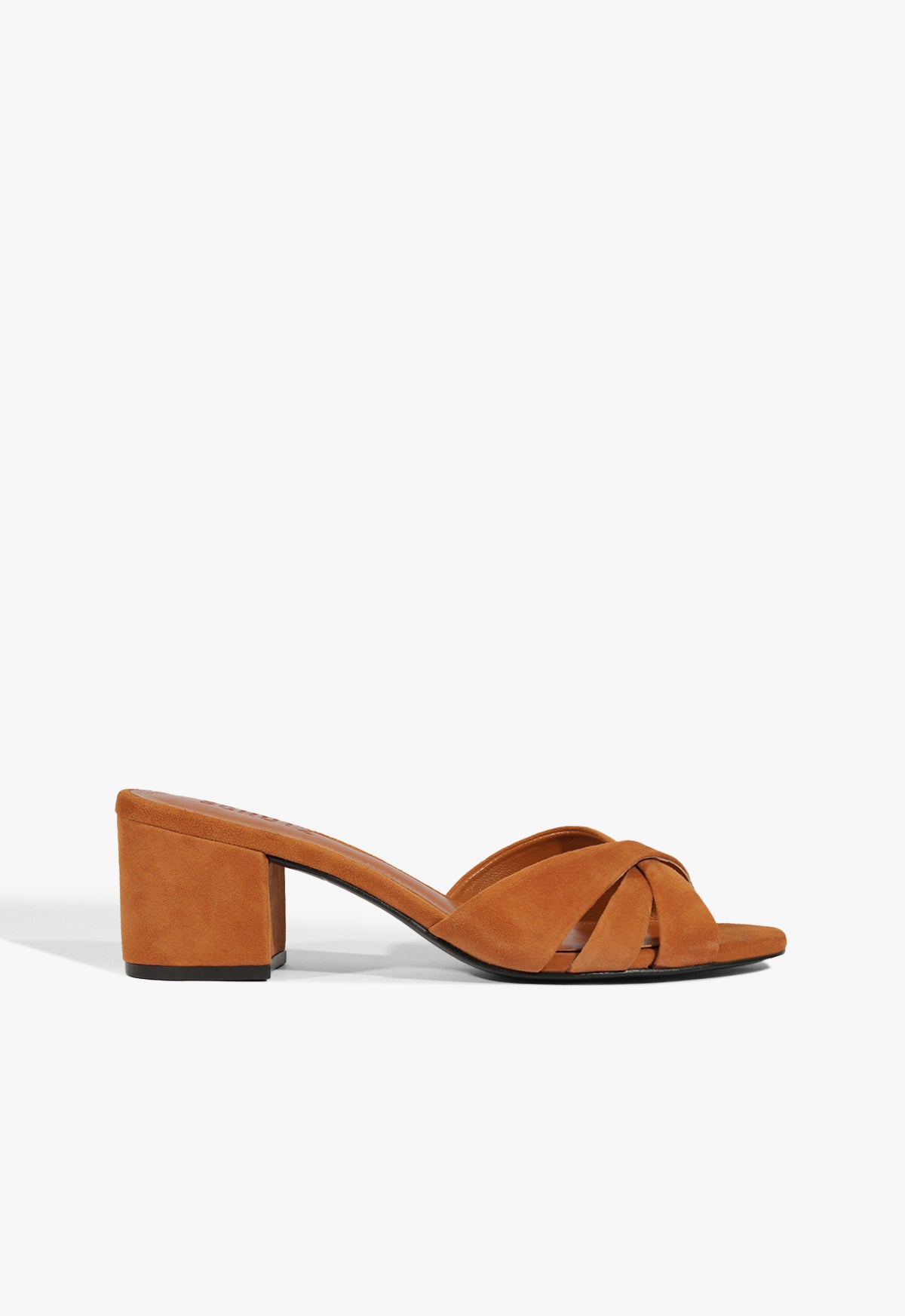 Schutz Shoes Keefa Block Mule Suede Sandal