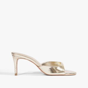 Schutz Shoes Arlette Mule Metallic Sandal