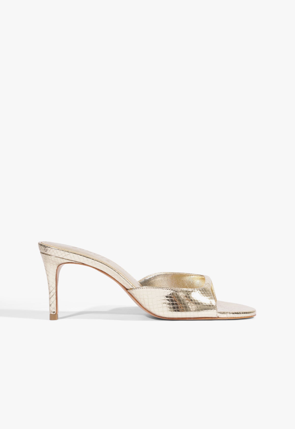 Schutz Shoes Arlette Mule Metallic Sandal