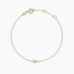 Gorjana 14K Gold Crew Alphabet Bracelet