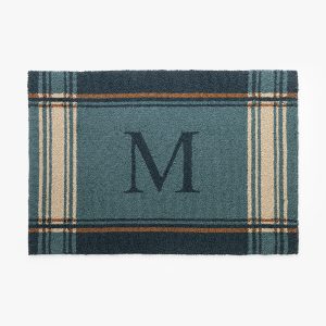 McGee & Co Personalized Plaid Doormat