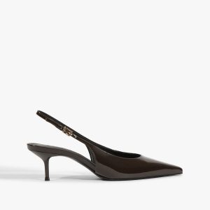 Schutz Shoes Paola Mid Patent Leather Pump