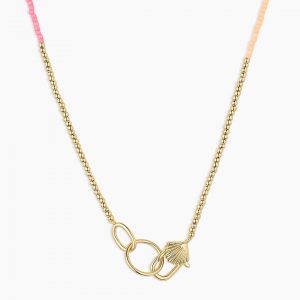Gorjana Scallop Padlock Sunset Necklace