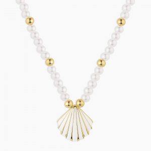 Gorjana Scallop Pearl Necklace