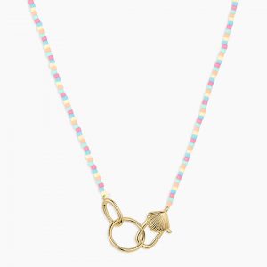 Gorjana Scallop Padlock Beach Necklace