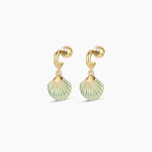 Gorjana Scallop Drop Huggies