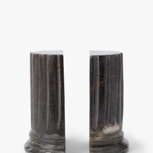 McGee & Co Marble Pillar Bookends (Set of 2)