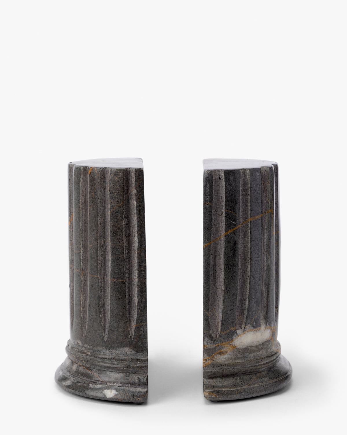 McGee & Co Marble Pillar Bookends (Set of 2)