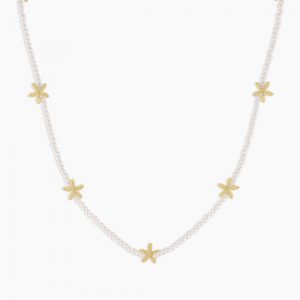 Gorjana Starfish Pearl Necklace