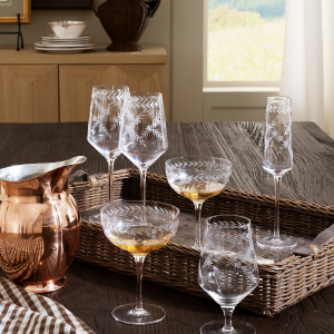 McGee & Co Etched Champagne Coupe (Set of 4)