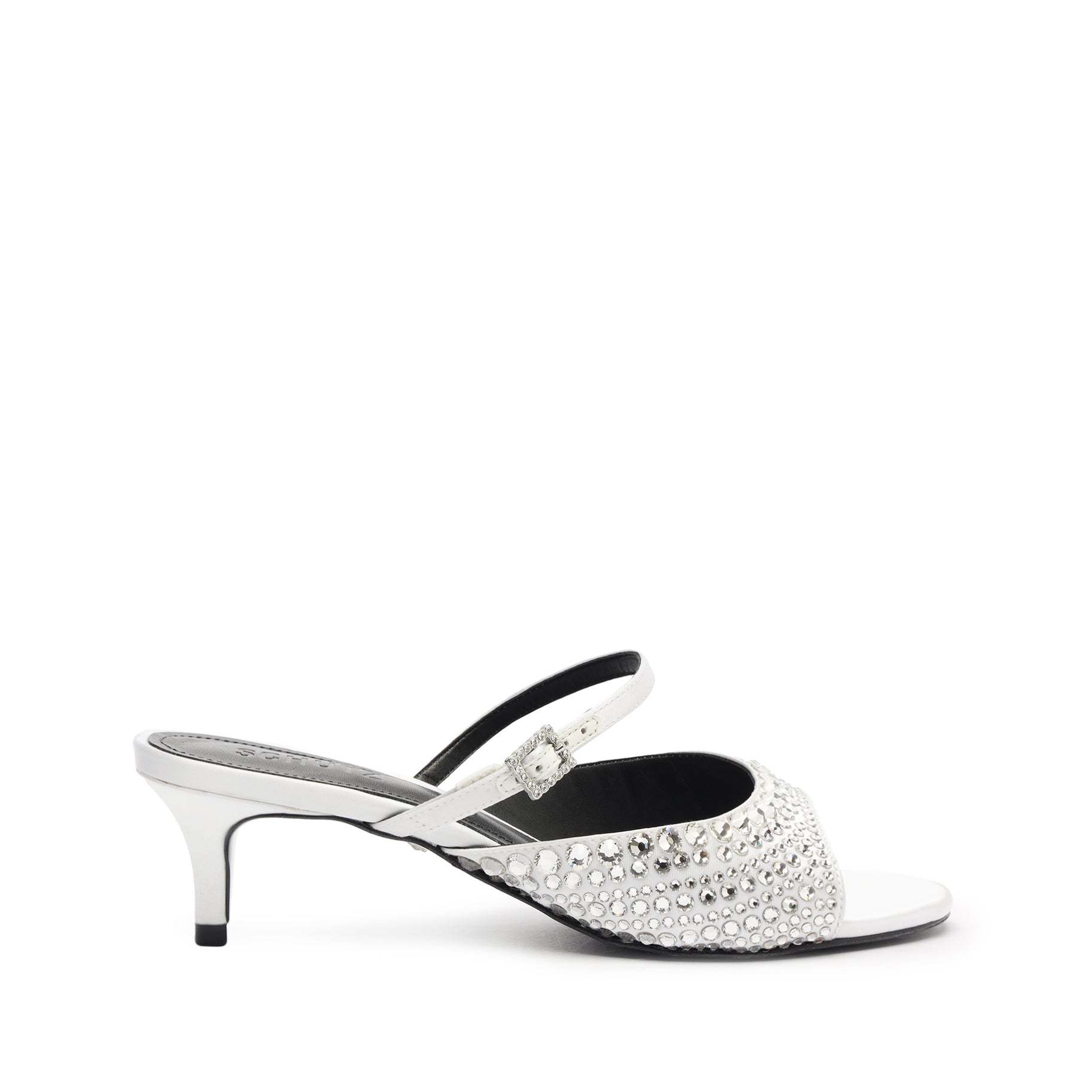 Schutz Shoes Louise Low Satin Sandal