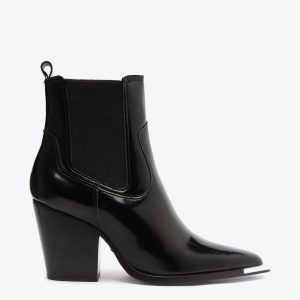 Schutz Shoes Brandy Leather Bootie