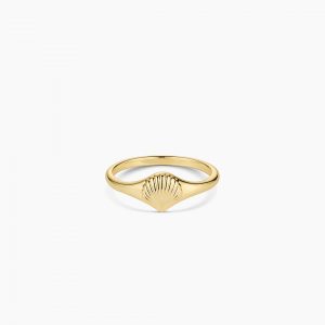 Gorjana Scallop Mini Signet Ring