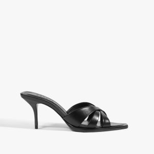 Schutz Shoes Keefa Leaf Mule Leather Sandal