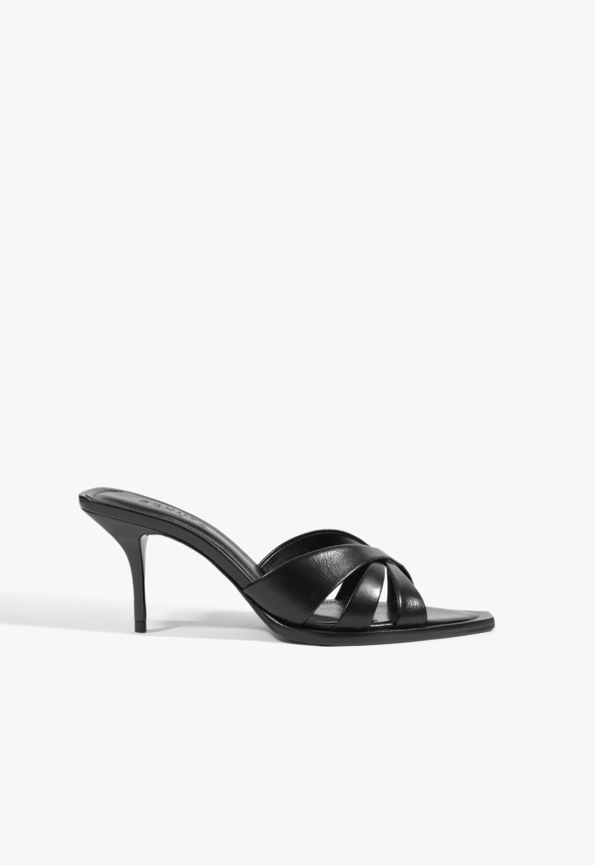 Schutz Shoes Keefa Leaf Mule Leather Sandal