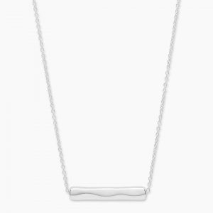 Gorjana Bespoke Bar Adjustable Necklace (silver)