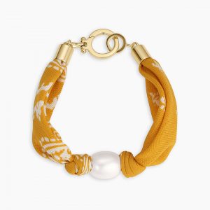 Gorjana Paisley Bandana Pearl Bracelet