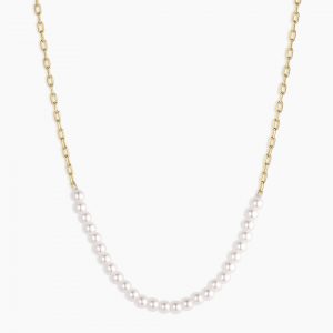 Gorjana Finley Pearl Row Necklace