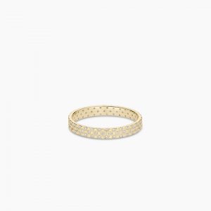 Gorjana 14K Diamond Checkered Ring