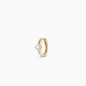 Gorjana 14K Lab Grown Diamond Solitaire Single Huggie