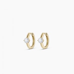 Gorjana 14K Lab Grown Diamond Solitaire Huggies