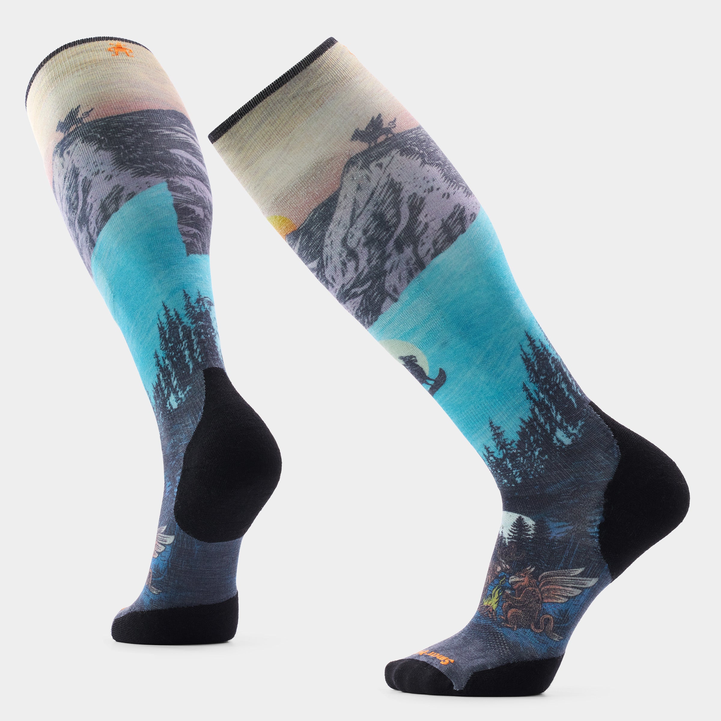 Smartwool Ski Winter Phase Print Over the Calf Socks