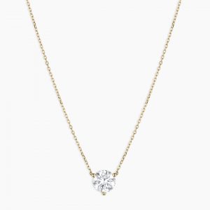 Gorjana 14K Lab Grown Diamond Solitaire Necklace
