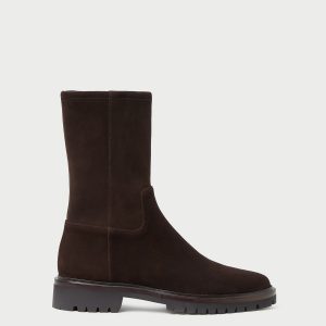 Loeffler Randall Danny Brown Suede Lug Boot