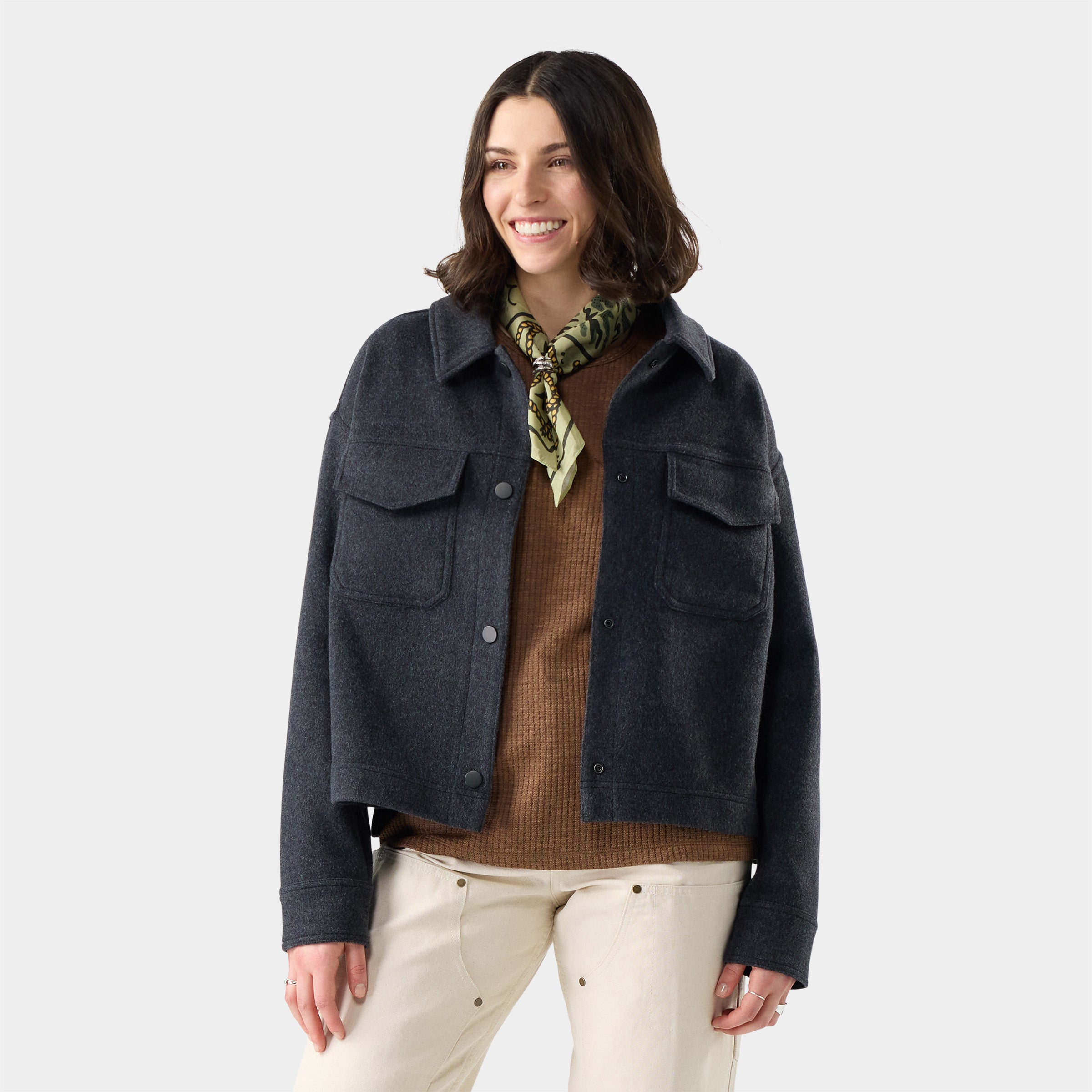 Smartwool Women's Anchor Line Cropped Shirt Jacket