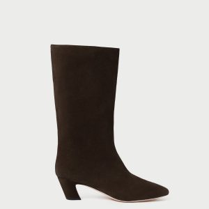 Loeffler Randall Cleo Brown Suede Mid-Calf Boot