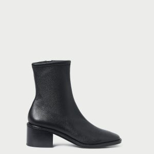 Loeffler Randall Roxy Black Leather Ankle Bootie