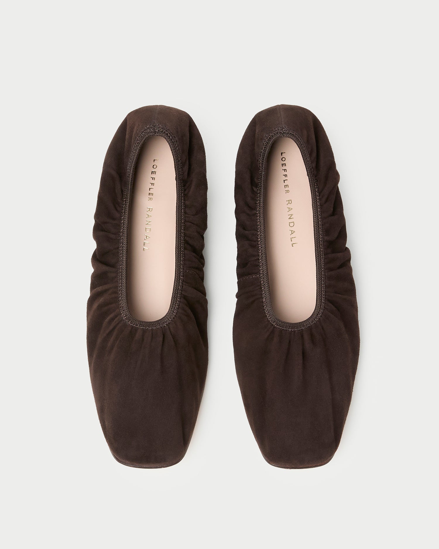 Loeffler Randall Tove Brown Suede Ballet Flat