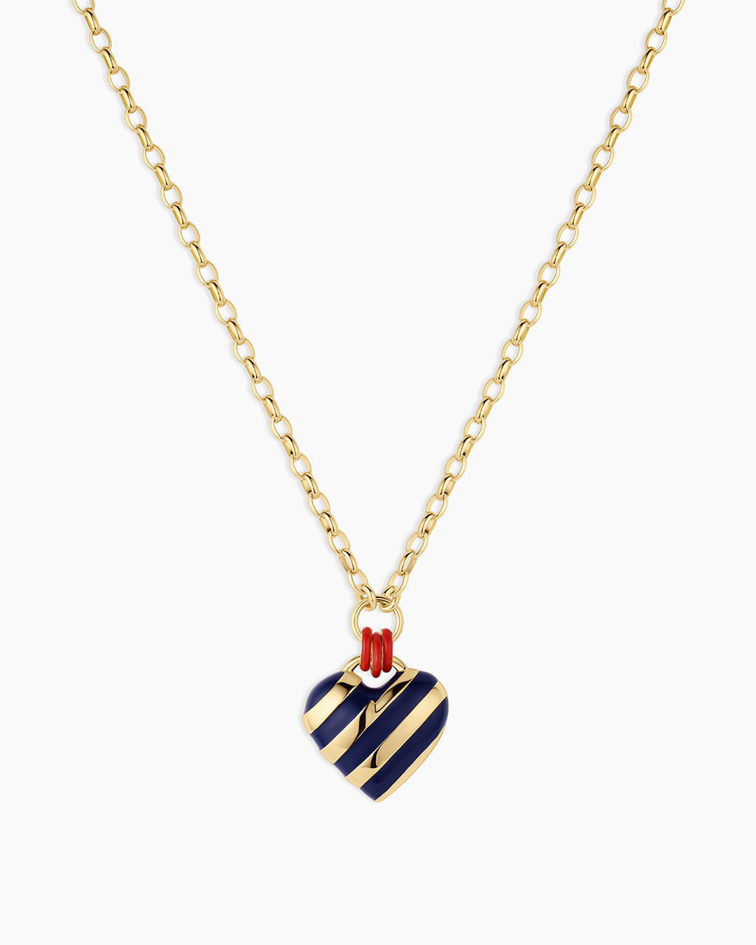 Gorjana Campbell Enamel Heart Pendant Necklace