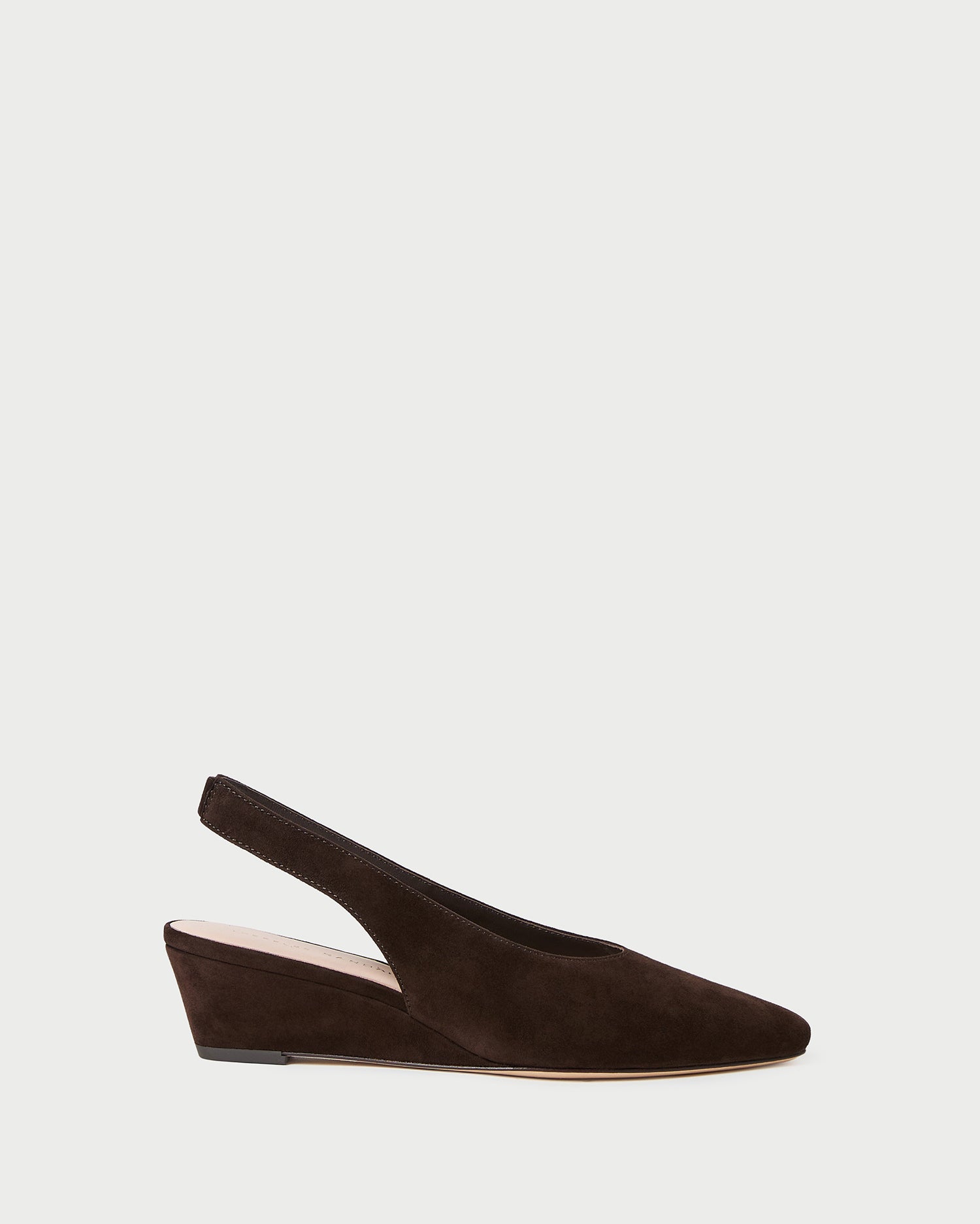 Loeffler Randall Hyla Brown Suede Slingback Wedge