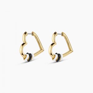 Gorjana Campbell Heart Bead Hoops