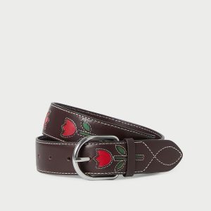 Loeffler Randall Gage Espresso Western Belt