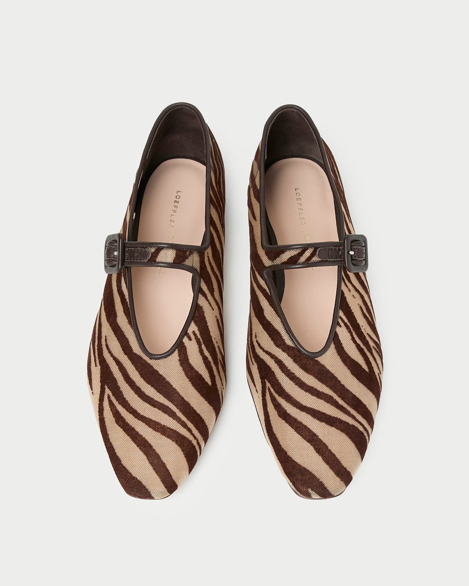 Loeffler Randall Junia Zebra Mary Jane Flat