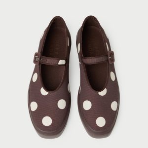 Loeffler Randall Cooper Brown/Cream Mary Jane Sneaker