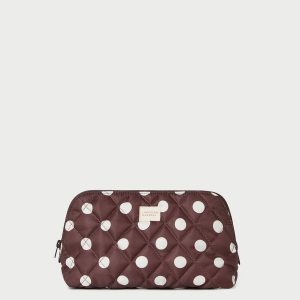 Loeffler Randall Frances Brown/Cream Cosmetic Pouch