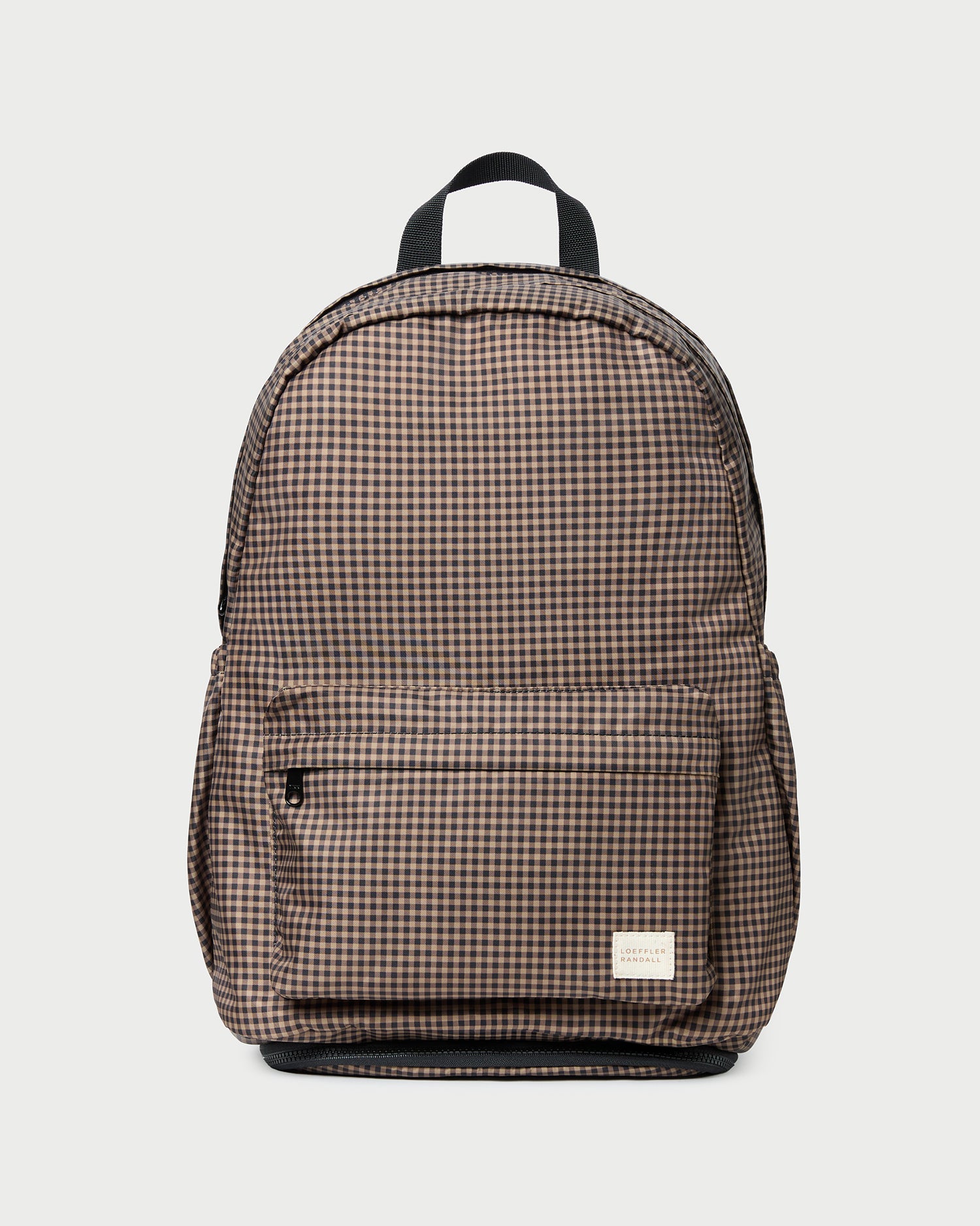 Loeffler Randall Stevie Brown/Black Check Backpack