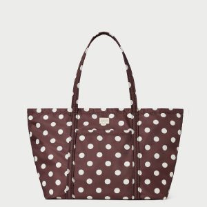 Loeffler Randall Dina Brown/Cream Travel Tote